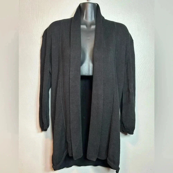 Talbots Women's Sweater Cardigan Black Petite Size P - Picture 1 of 5